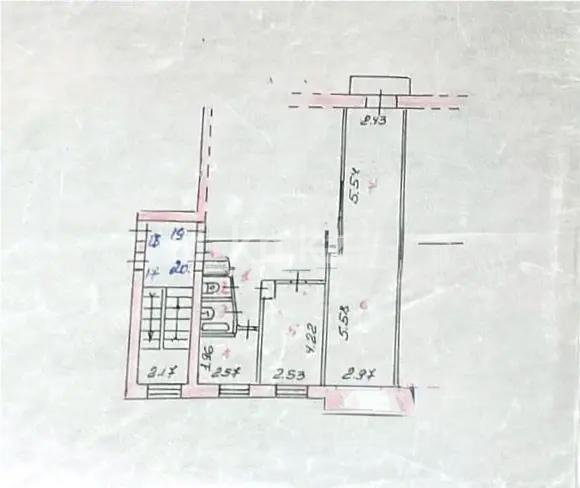 Продажа 3-комнатной квартиры, 57 м², ул. Маметовой, дом  133а в Караганде - фото 4