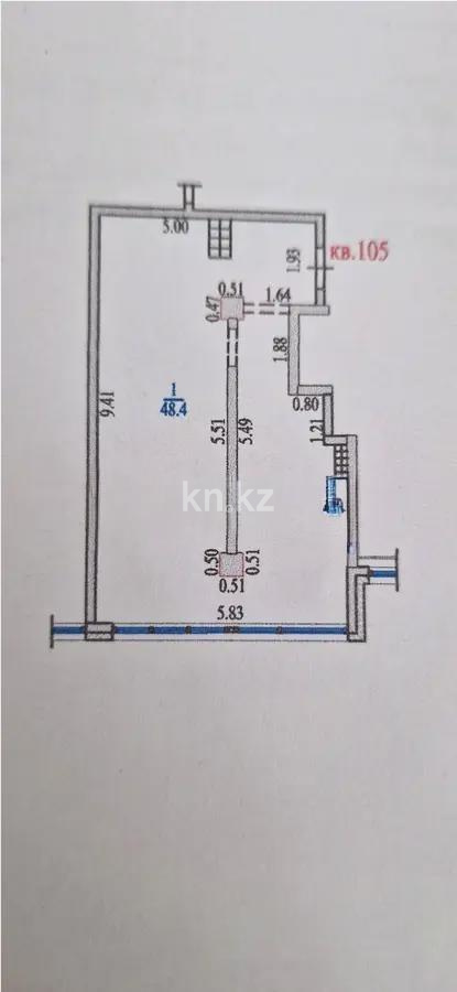 Продажа 1-комнатной квартиры, 48 м² в Алматы - фото 2