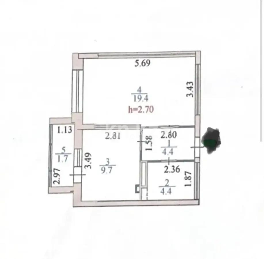 Продажа 1-комнатной квартиры, 40 м², ул. Онгарсыновой, дом  6 в Астане - фото 5