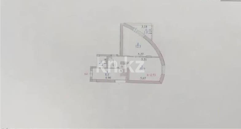 Продажа 1-комнатной квартиры, 48.5 м² в Астане - фото 3