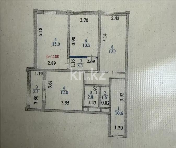 Продажа 3-комнатной квартиры, 71 м² в Астане - фото 7