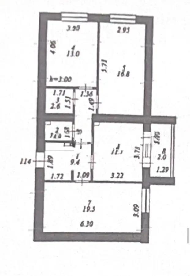 Продажа 3-комнатной квартиры, 78 м², ул. А-52, дом  6 в Астане