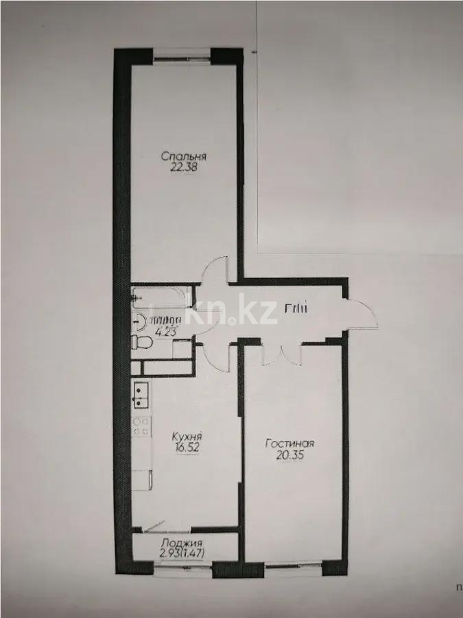 Продажа 2-комнатной квартиры, 71.3 м², пр. Сейфуллина, дом  467г в Алматы - фото 4