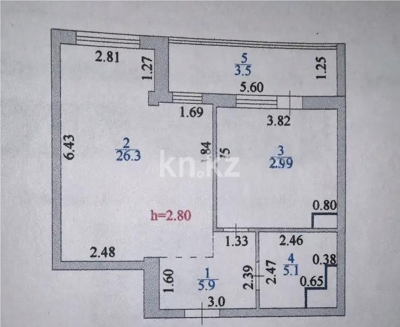 Продажа 1-комнатной квартиры, 55 м² в Астане - фото 3
