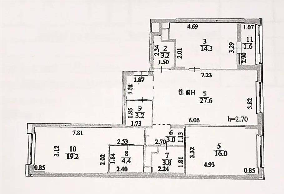 Продажа 3-комнатной квартиры, 100 м² в Астане