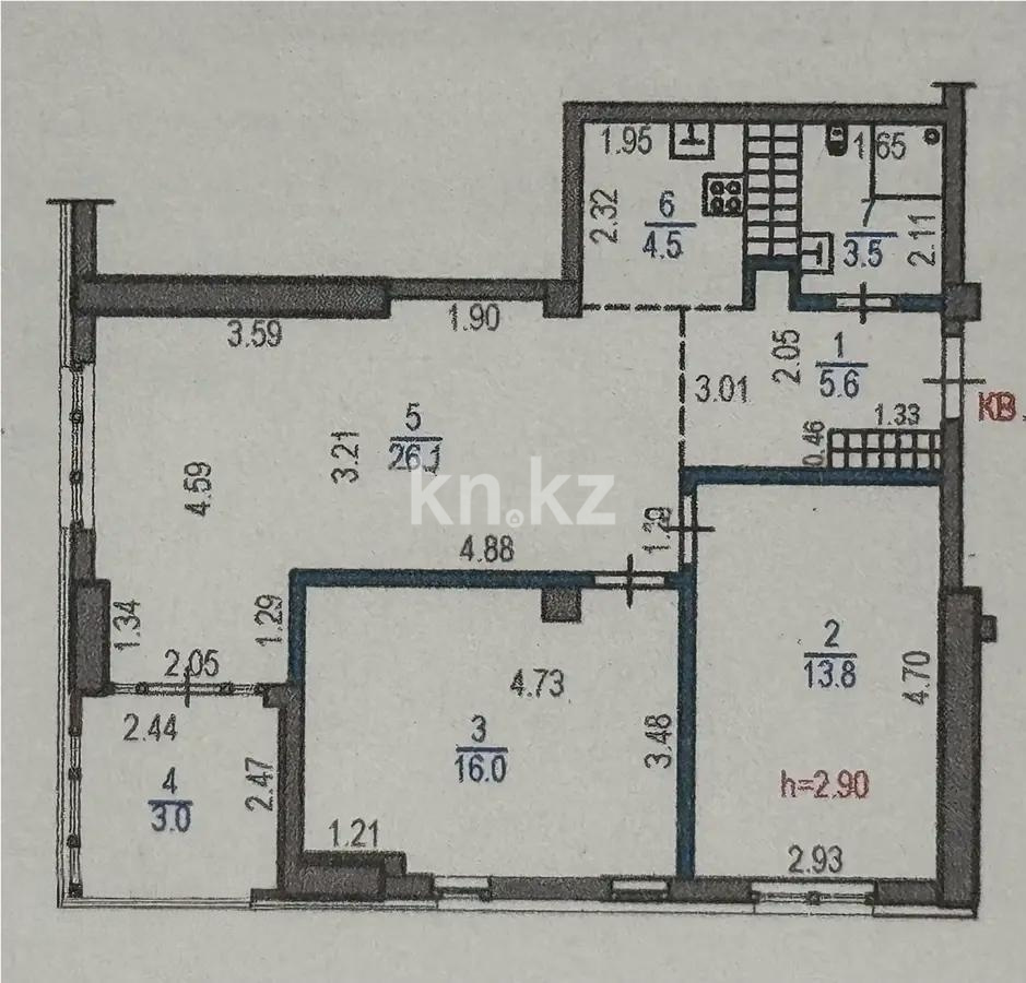 Продажа 3-комнатной квартиры, 75.5 м² в Алматы - фото 4