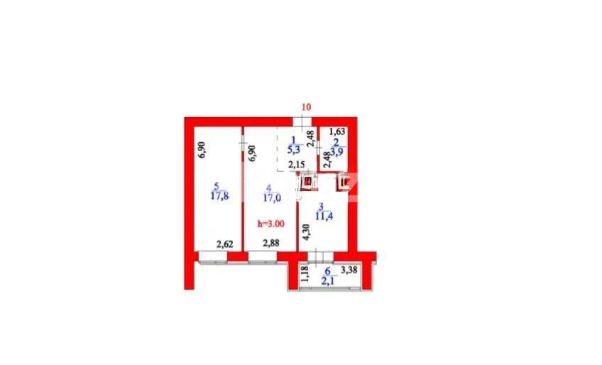 Продажа 1-комнатной квартиры, 57.5 м² в Астане