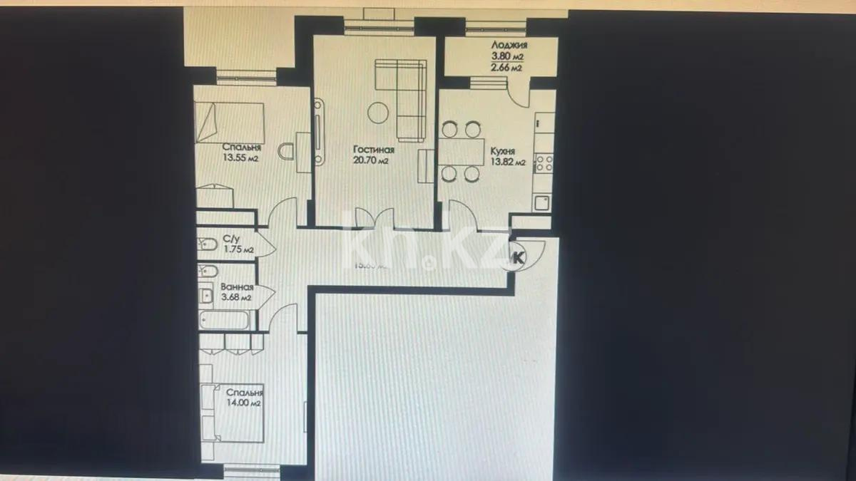 Продажа 3-комнатной квартиры, 85 м² в Астане