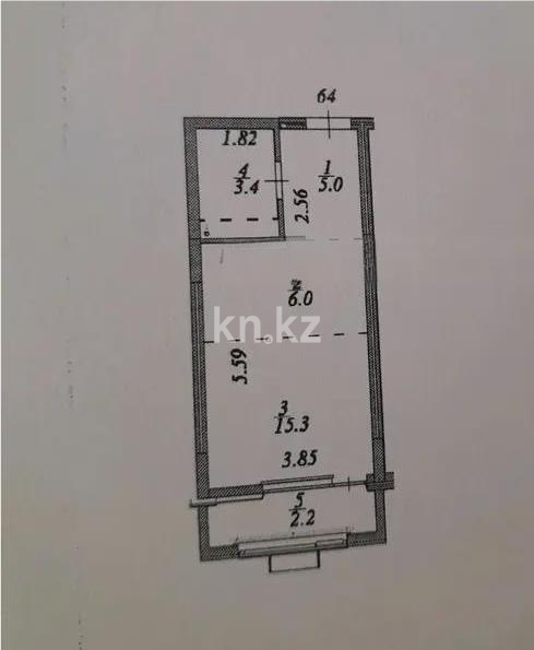 Продажа 1-комнатной квартиры, 32 м² в Астане