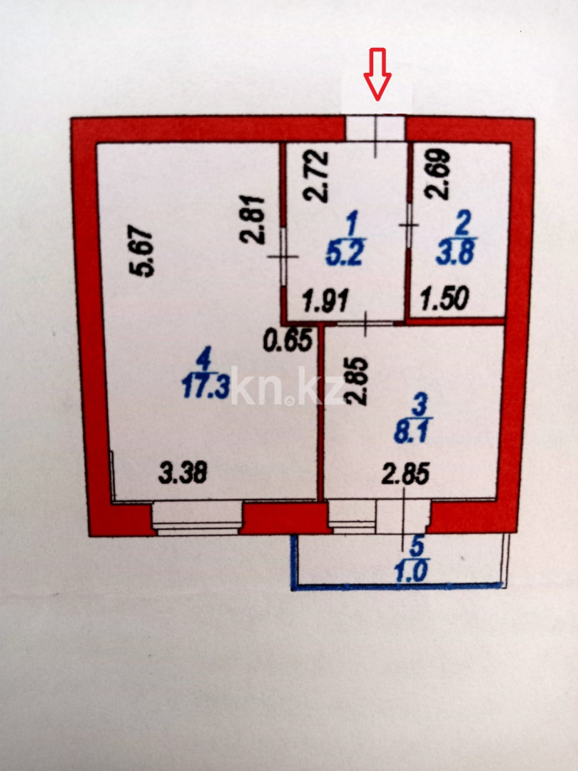 Продажа 1-комнатной квартиры, 35.5 м², ул. Косшыгулулы, дом  22/2 в Астане - фото 2