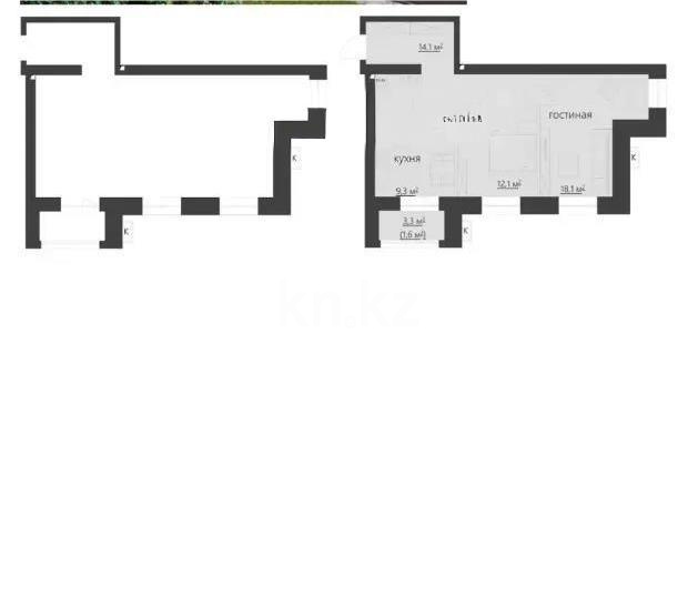 Продажа 2-комнатной квартиры, 61 м², ул. Крылова, дом  15 в Караганде