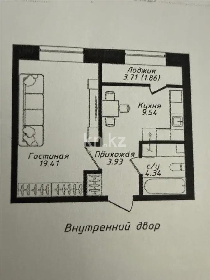 Продажа 1-комнатной квартиры, 40 м² в Астане