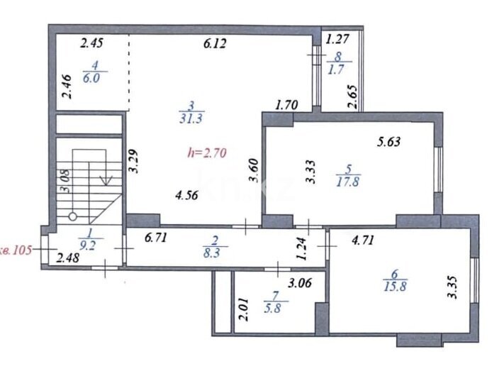 Продажа 3-комнатной квартиры, 92 м² в Астане - фото 7