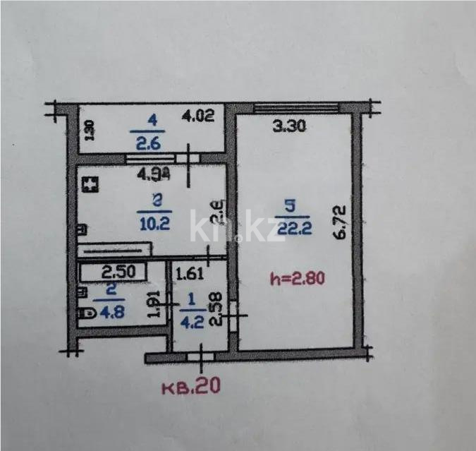 Продажа 1-комнатной квартиры, 45 м² в Алматы - фото 5