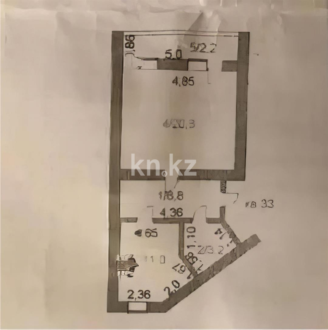 Продажа 1-комнатной квартиры, 44 м² в Астане - фото 4
