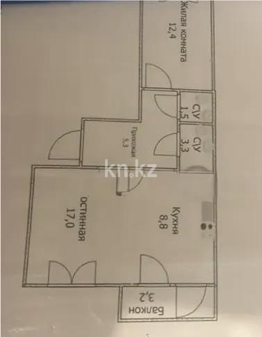 Продажа 2-комнатной квартиры, 54 м² в Астане