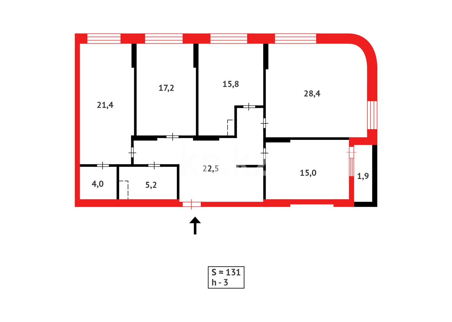 Продажа 4-комнатной квартиры, 131.4 м² в Астане - фото 18
