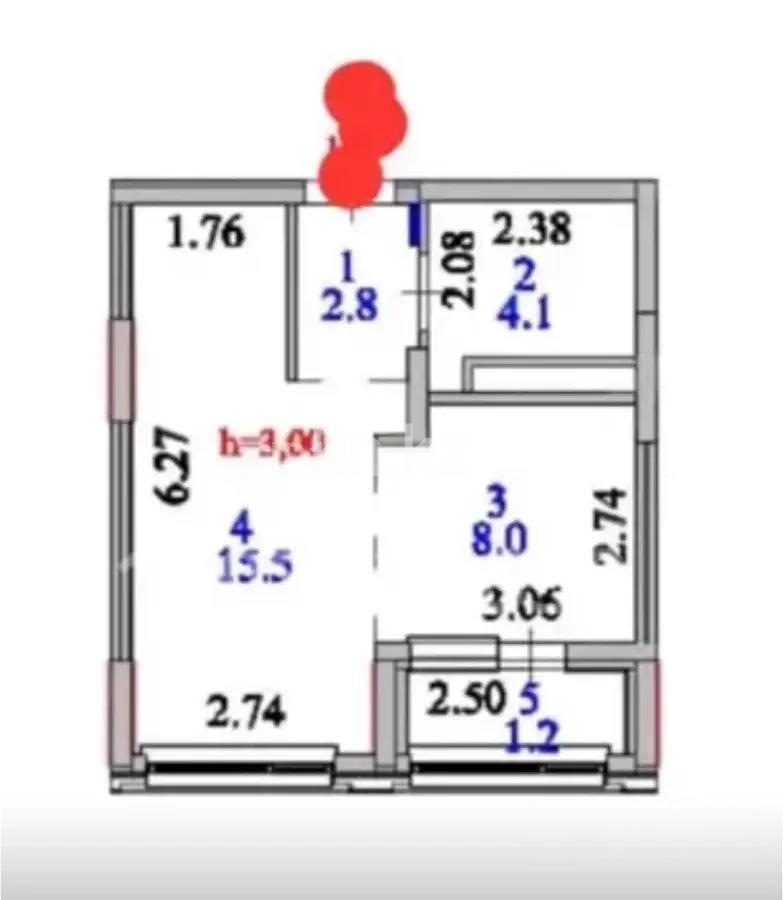 Продажа 1-комнатной квартиры, 31 м² в Астане