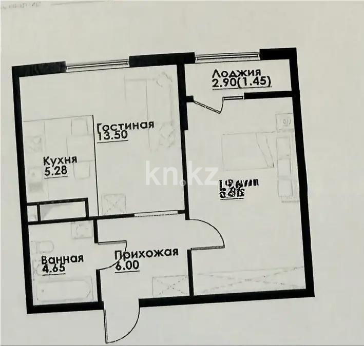 Продажа 2-комнатной квартиры, 48.2 м² в Алматы
