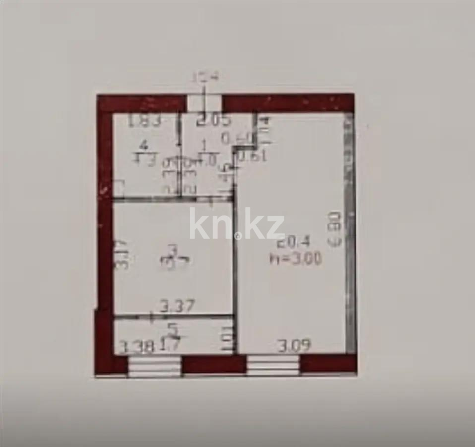 Продажа 1-комнатной квартиры, 41.4 м² в Астане - фото 3