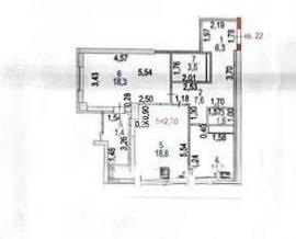 Продажа 2-комнатной квартиры, 68.3 м² в Астане - фото 2
