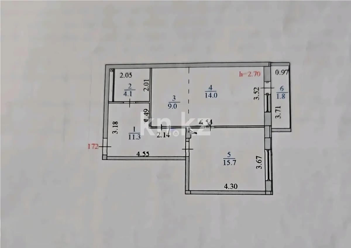 Продажа 2-комнатной квартиры, 56 м² в Астане - фото 4