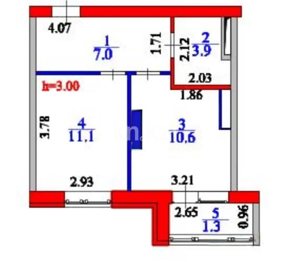 Продажа 1-комнатной квартиры, 34 м², ул. Акжан, дом  12 в Астане - фото 4