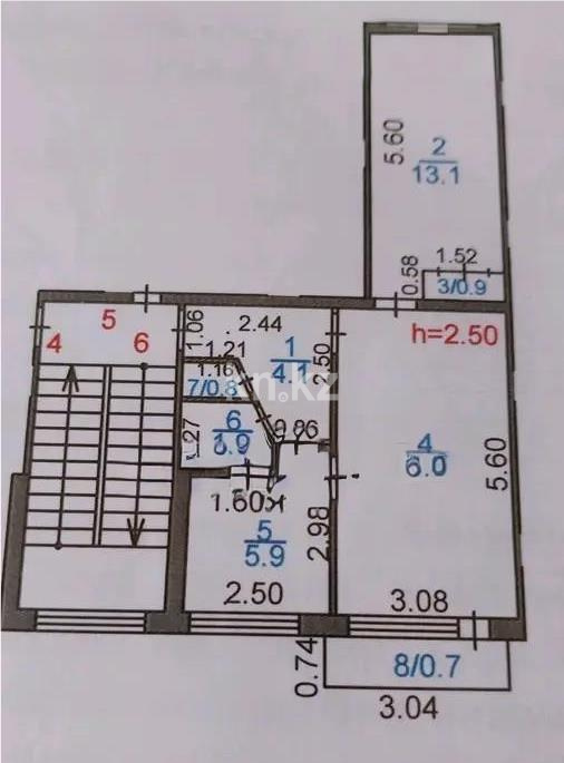 Продажа 2-комнатной квартиры, 47 м² в Караганде - фото 5