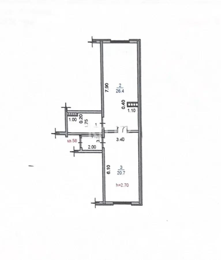 Продажа 2-комнатной квартиры, 58 м² в Алматы - фото 3