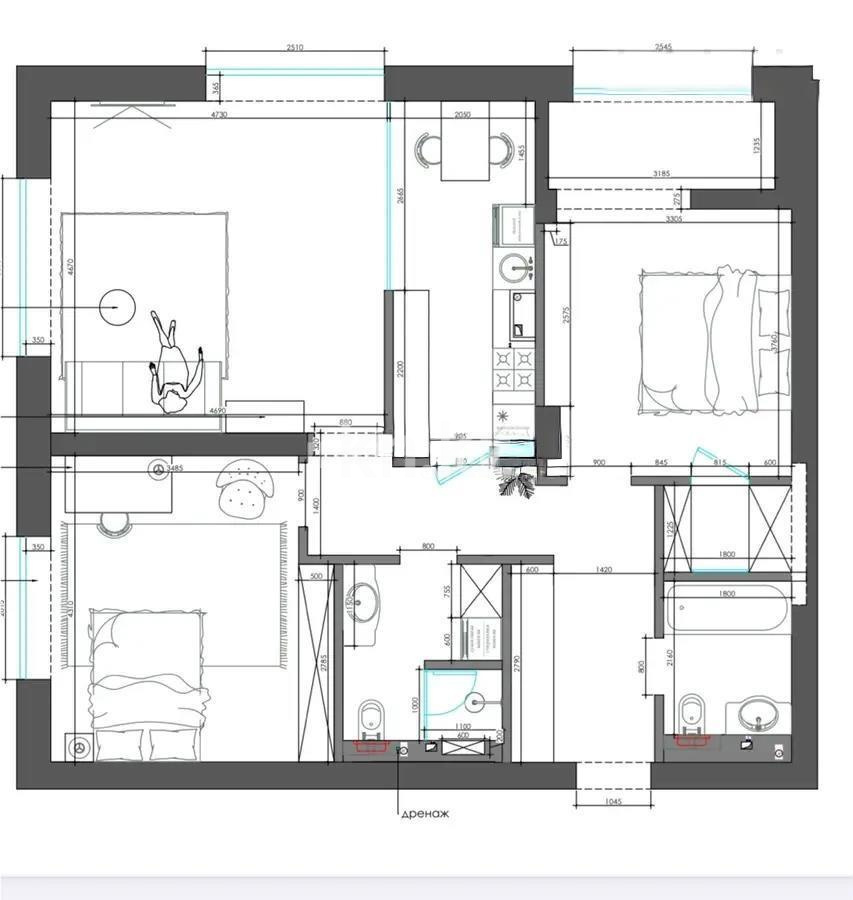 Продажа 3-комнатной квартиры, 95 м², пр. Аль-Фараби, дом  41/2 в Алматы - фото 6