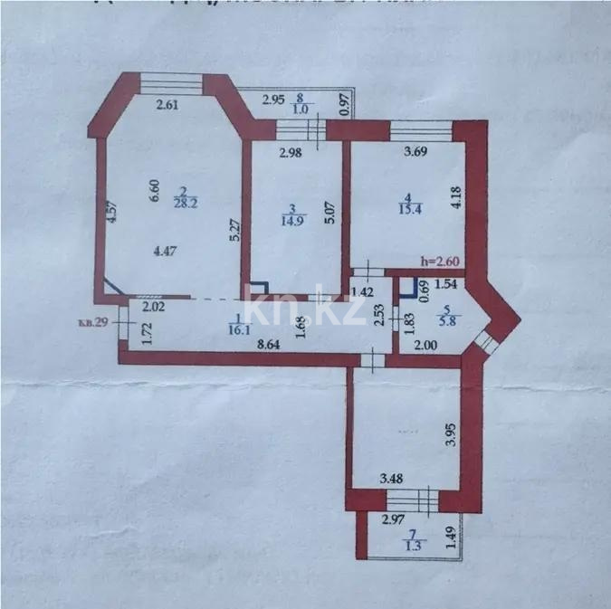 Продажа 3-комнатной квартиры, 99 м² в Астане - фото 5