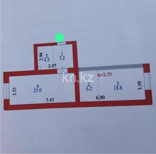 Продажа 2-комнатной квартиры, 61.5 м² в Астане - фото 3