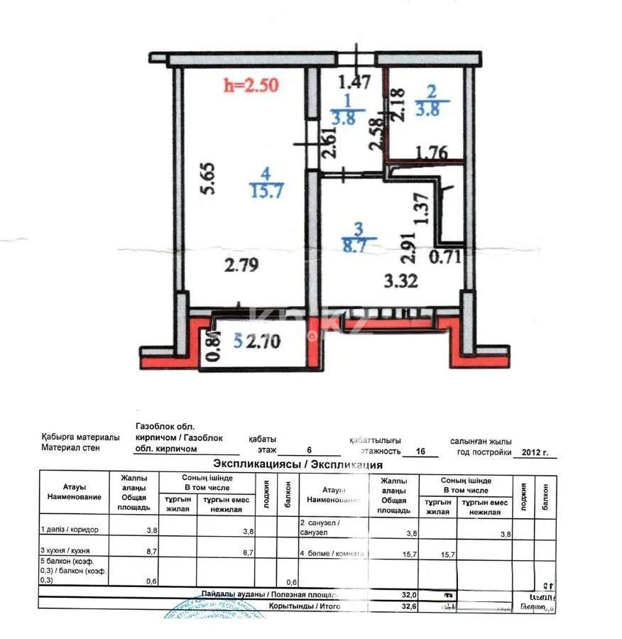 Продажа 1-комнатной квартиры, 32.6 м² в Астане - фото 5