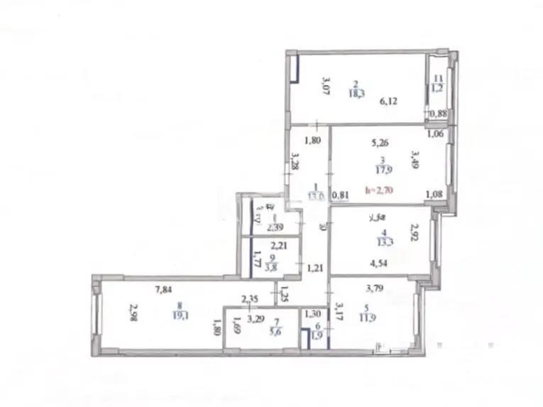 Продажа 4-комнатной квартиры, 109.3 м² в Астане - фото 9