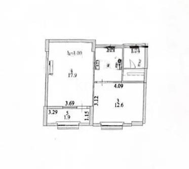 Продажа 1-комнатной квартиры, 42.1 м² в Астане