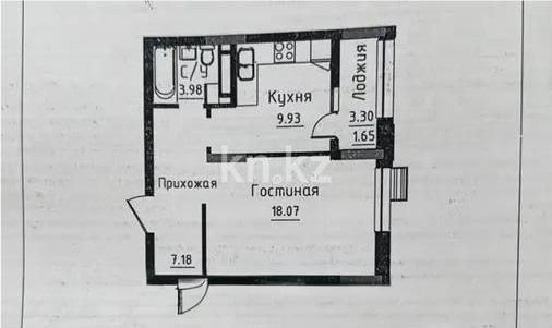 Продажа 1-комнатной квартиры, 40.81 м² в Астане