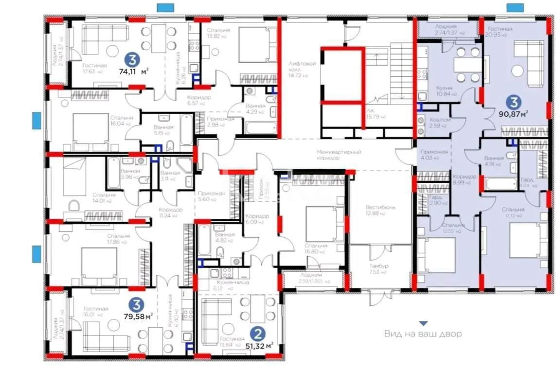 Продажа 3-комнатной квартиры, 91 м² в Астане - фото 2