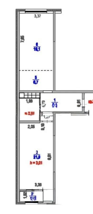 Продажа 2-комнатной квартиры, 61 м² в Алматы - фото 3