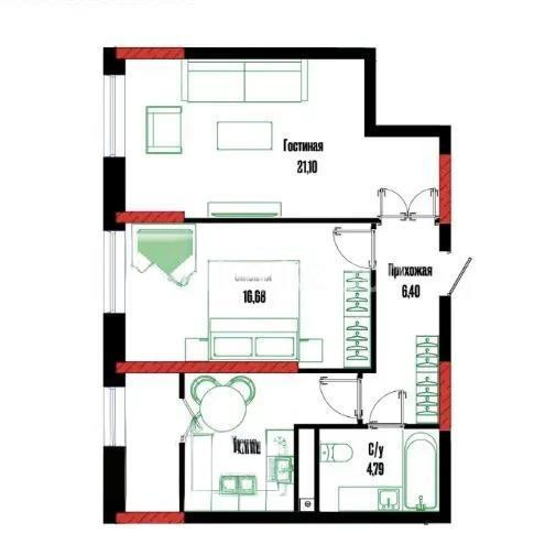 Продажа 2-комнатной квартиры, 60 м² в Астане - фото 5
