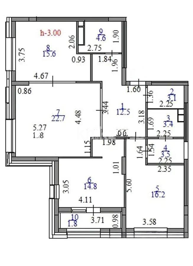 Продажа 3-комнатной квартиры, 98.2 м² в Астане - фото 8