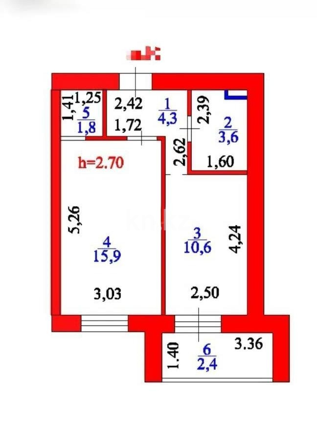 Продажа 1-комнатной квартиры, 38.6 м² в Астане - фото 5