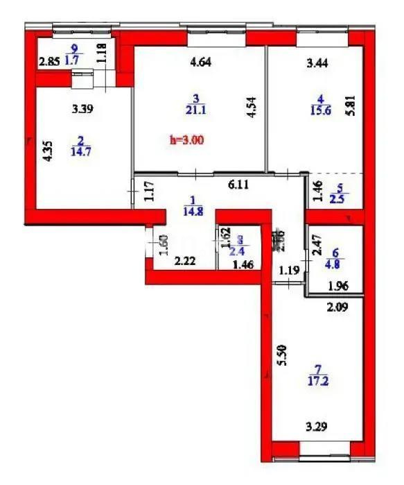 Продажа 3-комнатной квартиры, 95 м² в Астане - фото 6
