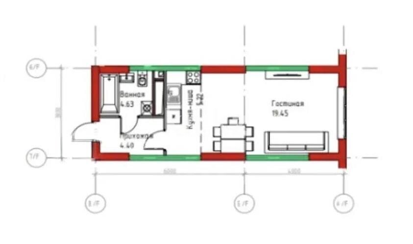 Продажа 1-комнатной квартиры, 33.7 м² в Алматы