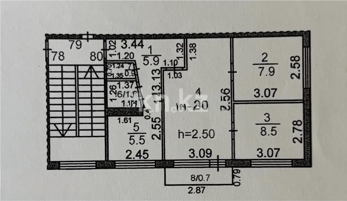 Продажа 3-комнатной квартиры, 47 м², мкр-н 16, дом  2 в Караганде - фото 6