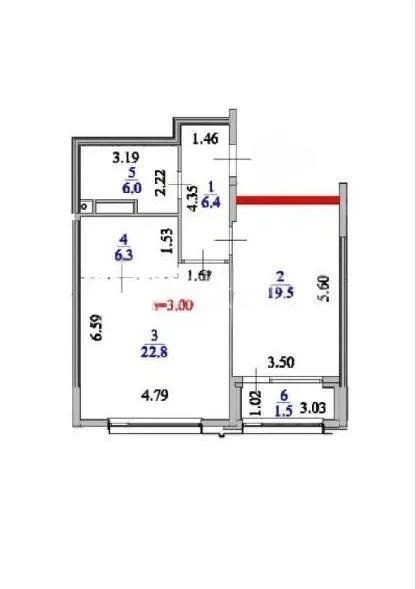 Продажа 2-комнатной квартиры, 62.8 м² в Астане - фото 3