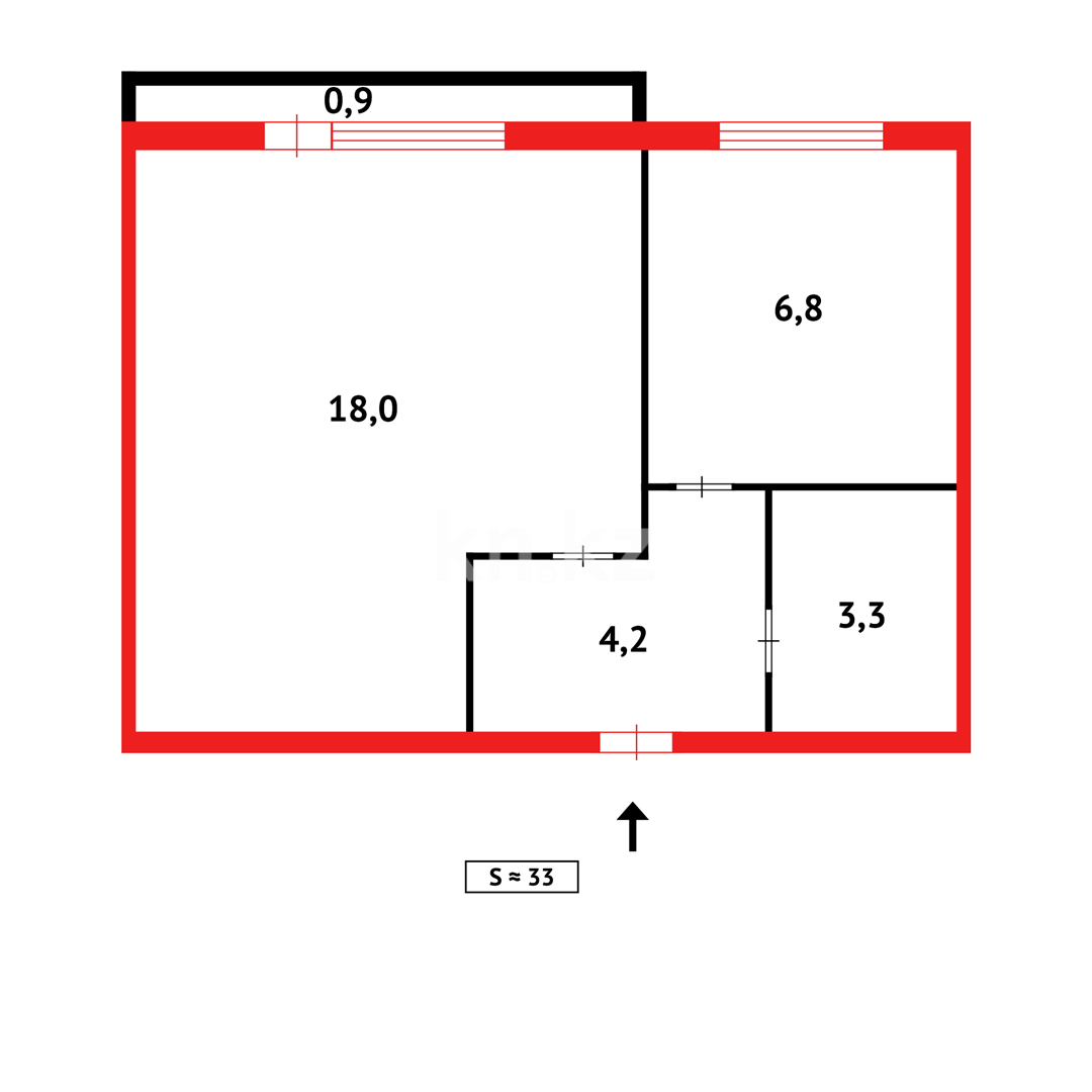 Продажа 1-комнатной квартиры, 35 м² в Караганде - фото 10