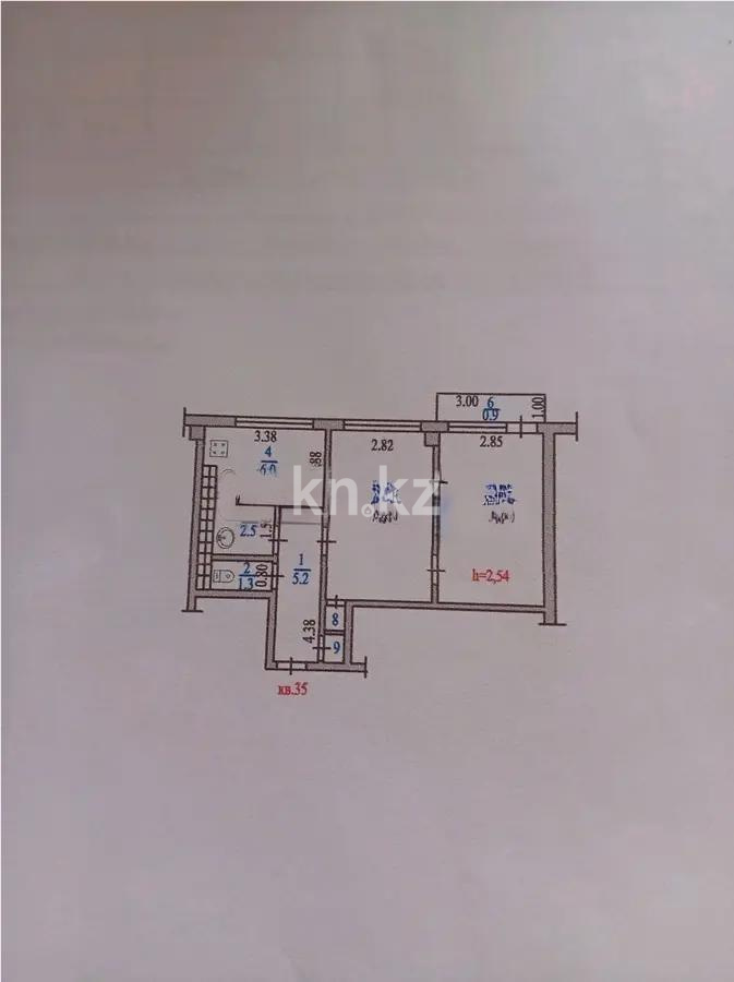 Продажа 2-комнатной квартиры, 44 м² в Алматы