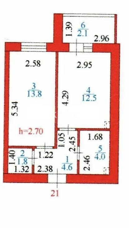 Продажа 2-комнатной квартиры, 40.9 м² в Астане - фото 5