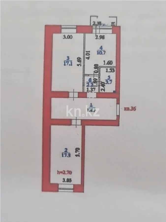 Продажа 2-комнатной квартиры, 66.5 м², пр. Тлендиева, дом  52/2 в Астане - фото 3