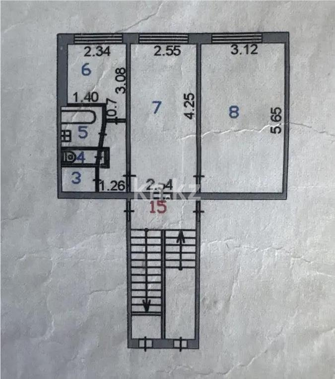 Продажа 2-комнатной квартиры, 45 м² в Караганде - фото 6
